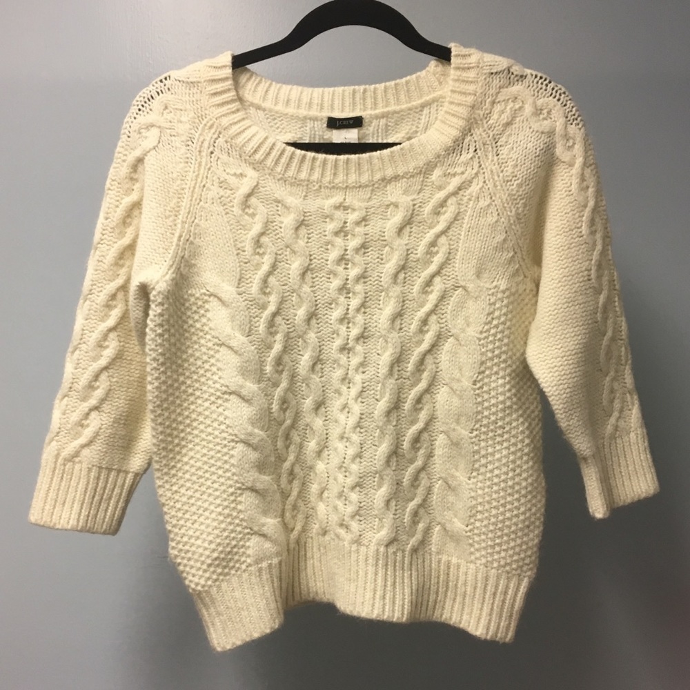J. Crew cable knit sweater